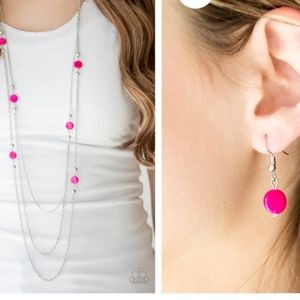 Papparazi set earrings& necklace One Bay At A Time nwt